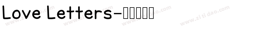 Love Letters字体转换